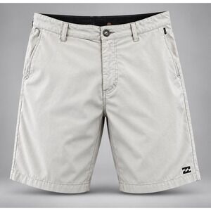 Billabong Hybrid Shorts Mens 33 Platinum X 4 Way Stretch Gray Chino Walkshorts